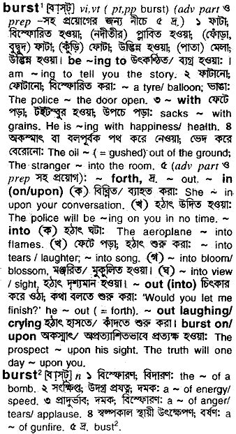 burst meaning in bengali|burst in bangla meaning.